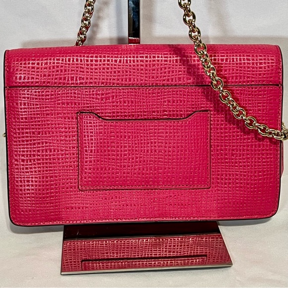 Like 🆕! Coach Madison "Pink Ruby" Embossed Leather Box Shoulder Bag/Crossbody💗 - Picture 3 of 10